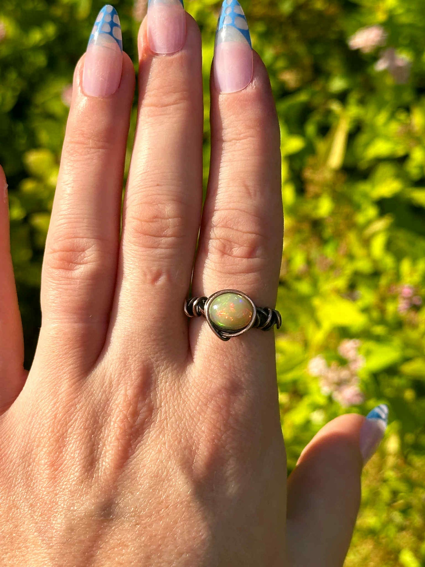 Opal Golden Copper Ring *Size 7*