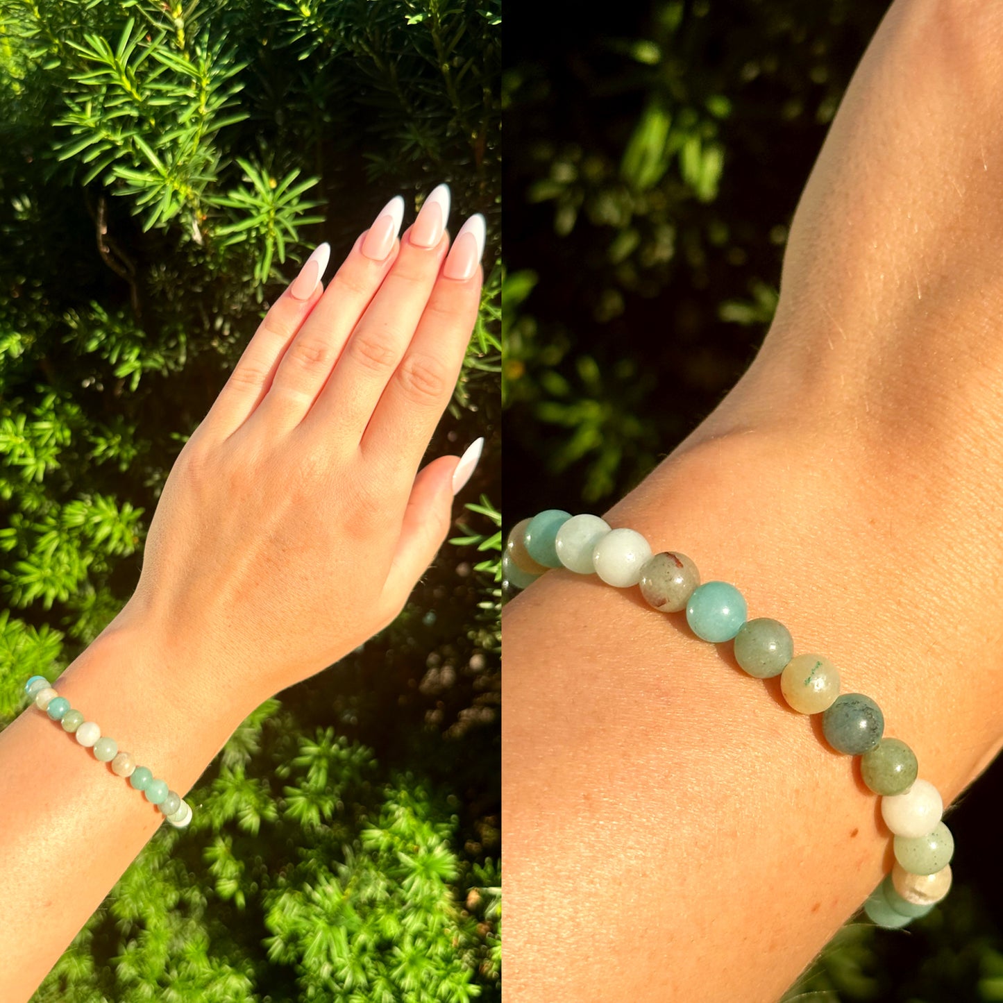 Amazonite Crystal Beaded Bracelet