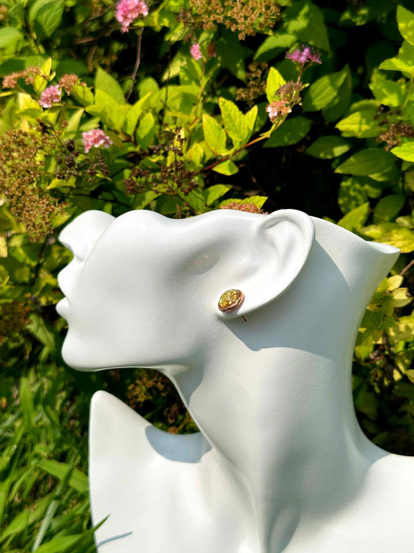 Tuscan Sun Druzy Crystal Copper Earrings