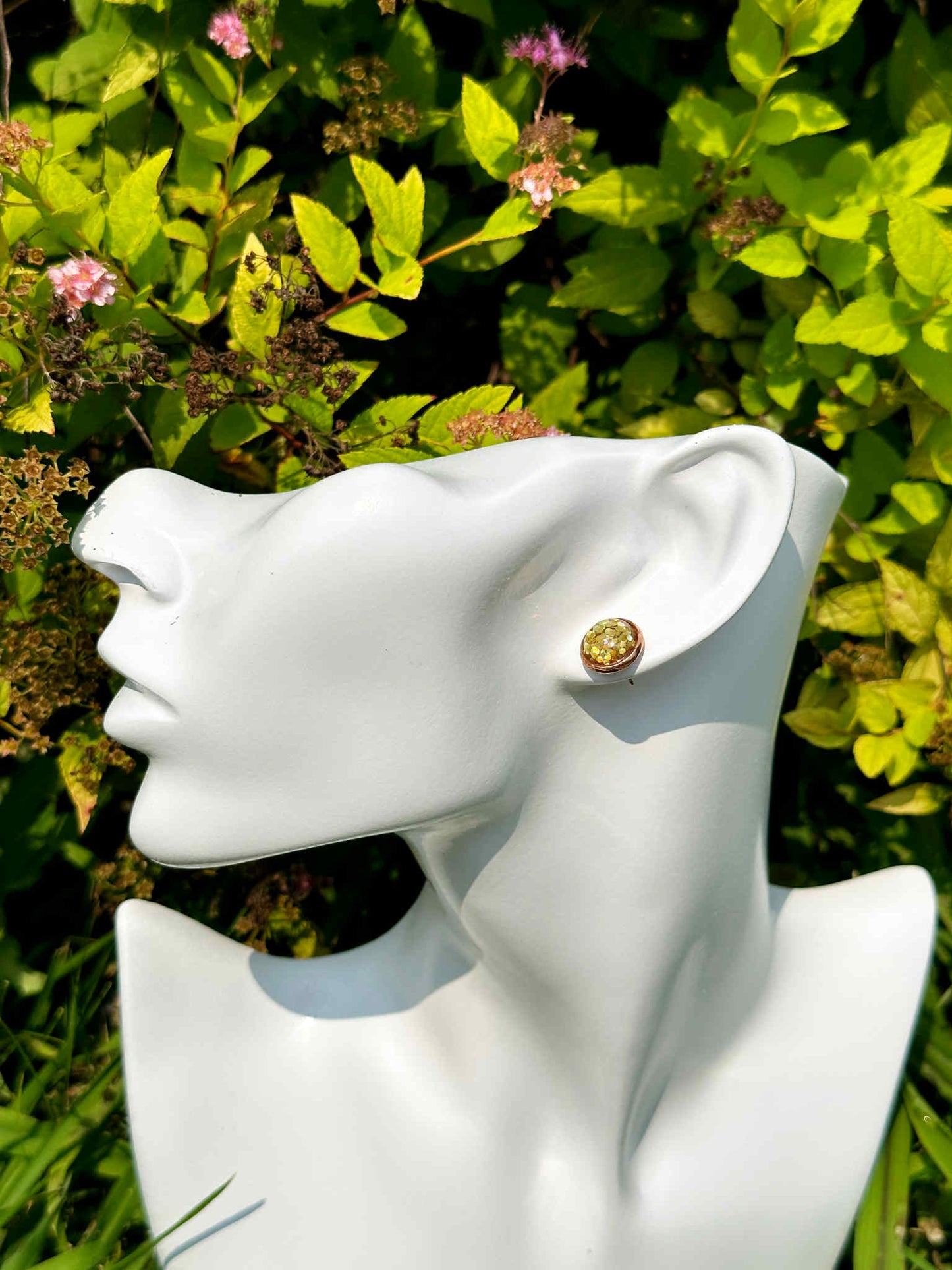 Tuscan Sun Druzy Crystal Copper Earrings