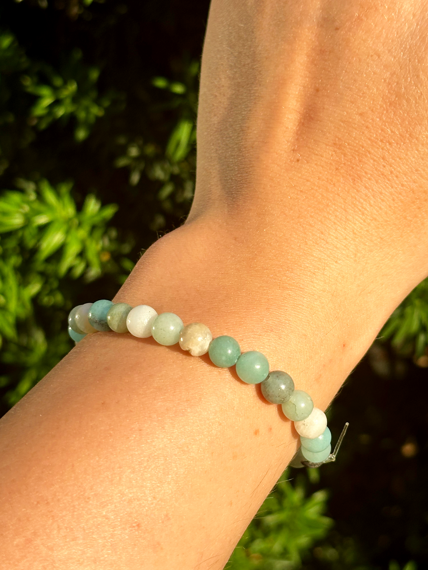 Amazonite Crystal Beaded Bracelet