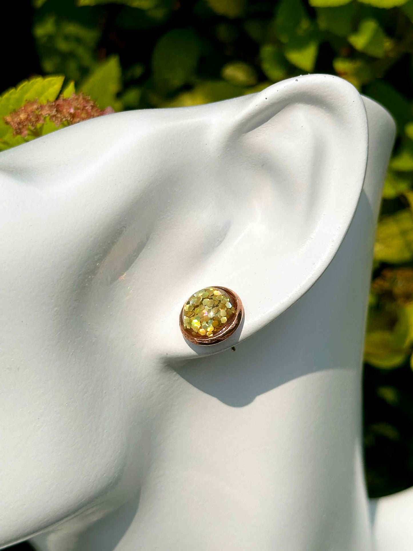 Tuscan Sun Druzy Crystal Copper Earrings