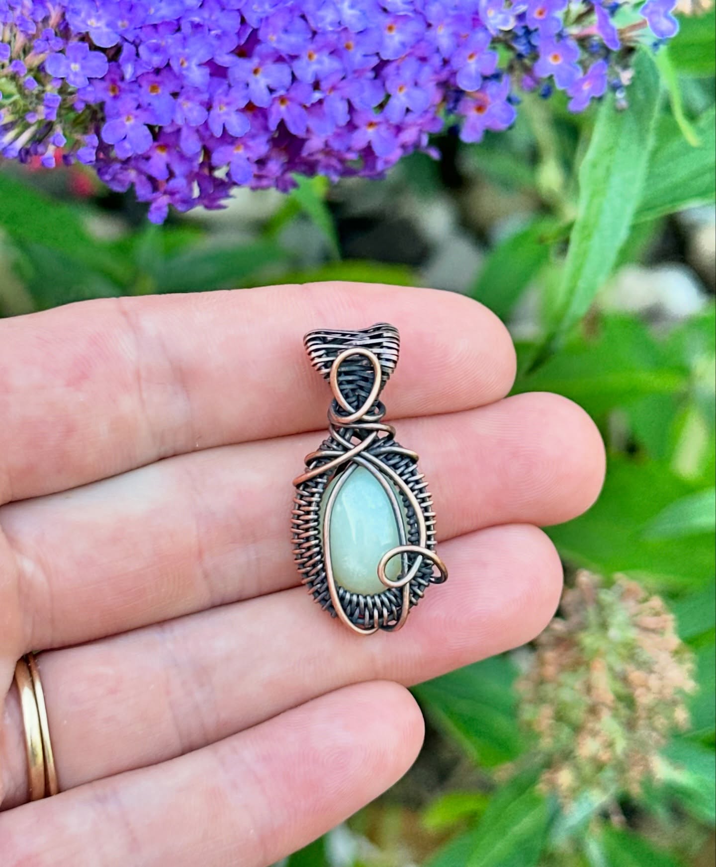 Mini Crystal Copper Pendants